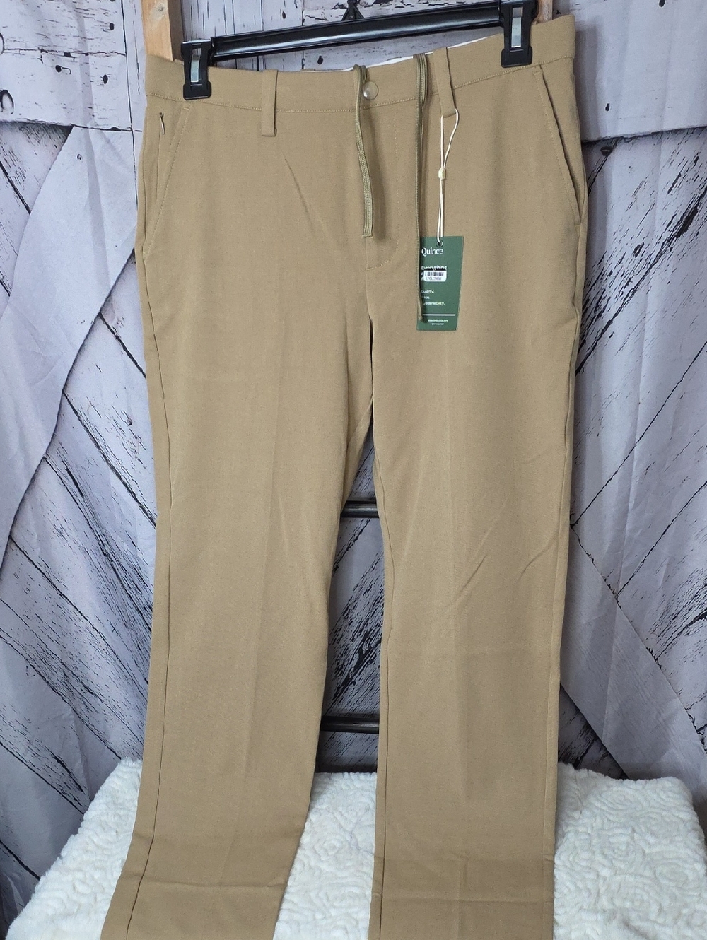 Quince Ultra Stretch Smart Chinos,  Black or Dark Gray Or Khaki Dress Pants - Picture 14 of 15